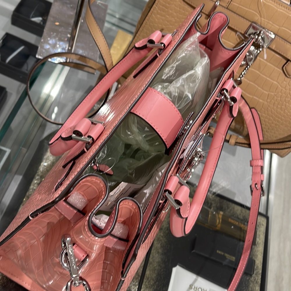 MICHAEL KORS HAMILTON MEDIUM SATCHEL 
 COLOR: Primrose 
NWT - Picture 6 of 16
